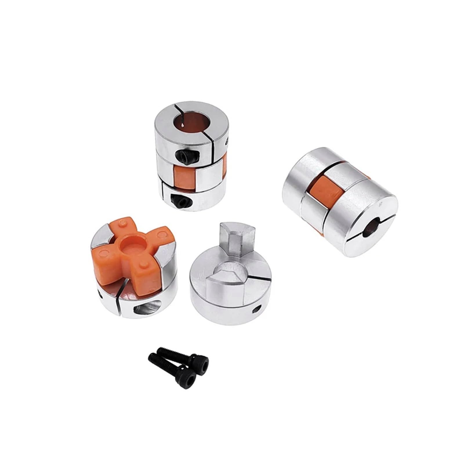 Acoplador de eje D25L30 de 6 x 8 pulgadas, mandíbula flexible, araña, ciruela, acoplador de eje de acoplamiento, arrancador electrónico paso a paso