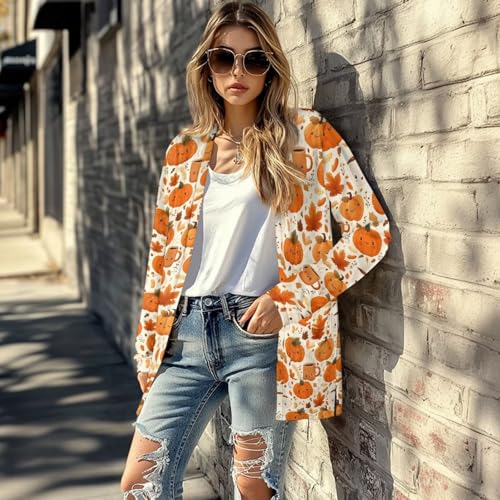 Image of Biyejit Women's Long Sleeve Open Front Cardigan Casual Loose Lightweight Cardigans with Pockets Drape Cardigan