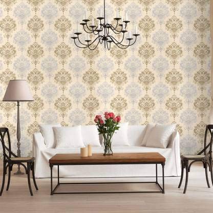 Indian Royals Wallpaper PVC Vinyl | Self Adhesive | Peel and Stick | Eco Friendly | Wallpaper (200 CM x 45 CM, Multicolor)