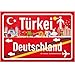 Produktbild DankeDir! Türkei Deutschland Ortsschild - Schild 30 x 20 cm - Geschenk Idee Gutschein Reise Urlaub Reisegutschein Männer & Frauen Geldgeschenk Abschiedskarte Geschenkidee Deko Karte