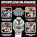 Votex - Made in USA - M14x1.5MM Quick Easy Valve No Mess Oil Drain Plug, Stainless Steel, for Acura, Audi, Chevrolet, Chrysler, Dodge, Fiat, Ford, Honda, Hyundai, Jeep, Kia + More
