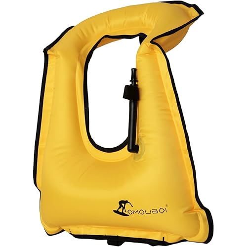 Snorkel Vest for Adults, Inflatable Swim Vest Jackets for Women/Men,Swimming Vests for Kayaking, Paddle Boarding, Fishing, Surfing, Snorkel, Watersports, Rafting