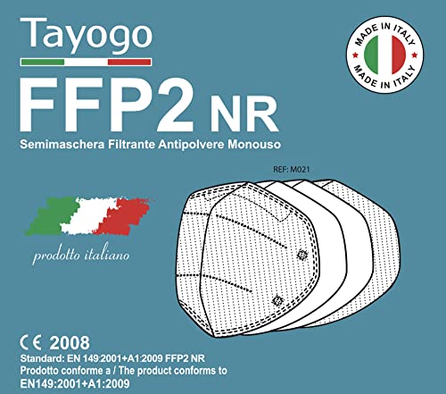 50 Mascherine FFP2 MADE in ITALY Certificate CE