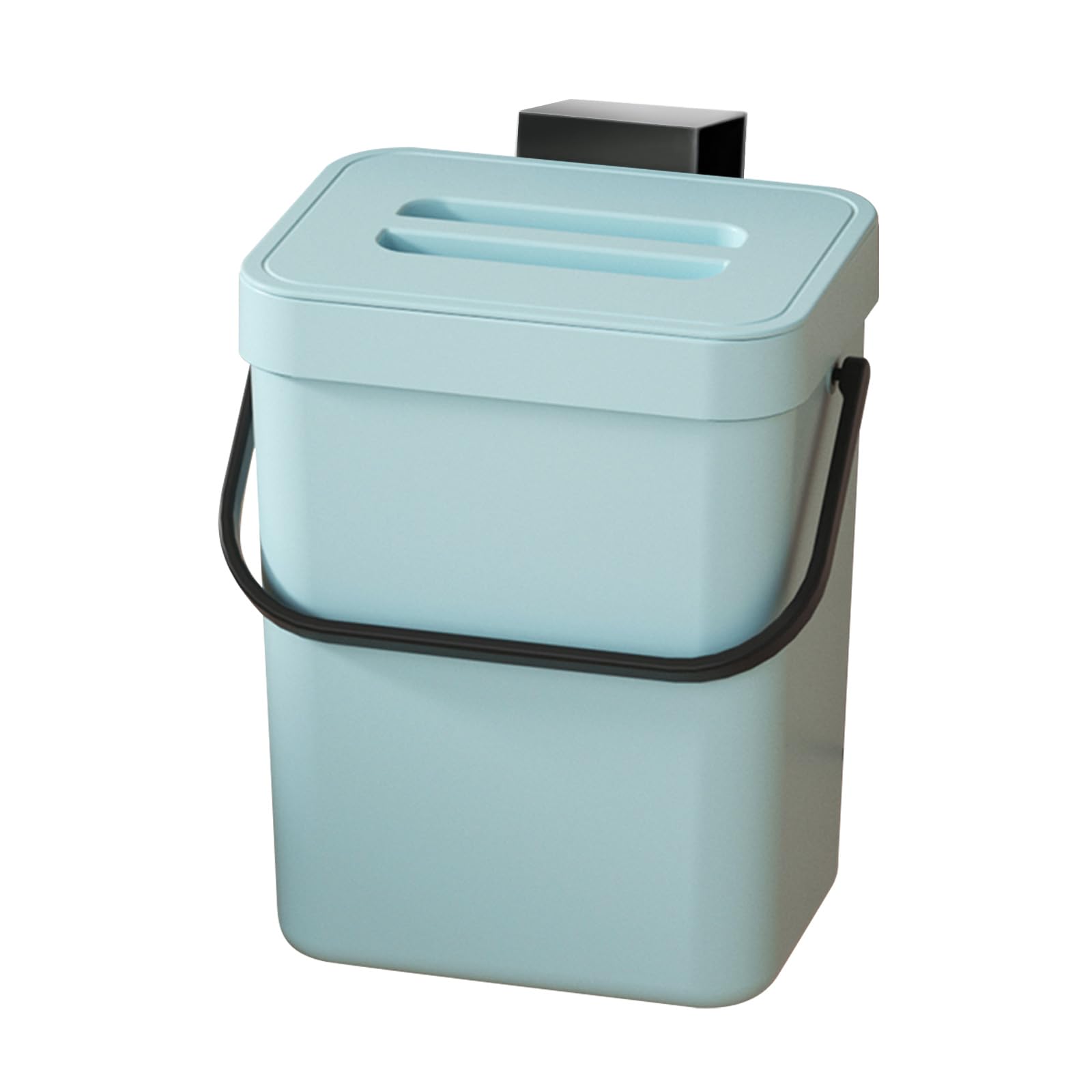 TODAYGO Piccolo Cestino Da Cucina Con Coperchio – 3 Litri, Appendi O A Parete, Per Compost O Rifiuti, Inodore, Salvaspazio - 3