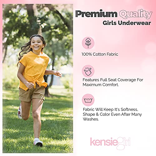 KENSIE GIRL Girls Underwear Set Variety 10 Pack Kids Panties Hipster Briefs2