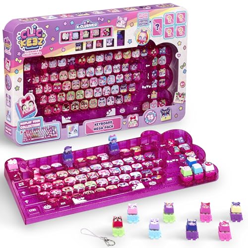 Goliath - CLICKEEZ Keyboard MegaPack - 1 Clavier + 15 Touches Keycaps Cliquables Kawaii + 1 Porte Clés - Keycaps à Clipser - 70 Personnages à Collectionner - Jouet Fidget ASMR - Idée Cadeau dès 6 Ans Goliath - CLICKEEZ Keyboard MegaPack - 1 Clavier + 15 Touches Keycaps Cliquables Kawaii + 1 Porte Clés - Keycaps à Clipser - 70 Personnages à Collectionner - Jouet Fidget ASMR - Idée Cadeau dès 6 Ans