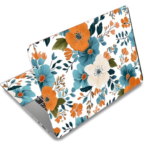 SUPERDANT Adhesivo para Portátil con diseño de Flores abstractas Protector de Vinilo para Laptop con Modelos de Universal para 12 13 13.3 14 15 15.4 15.6