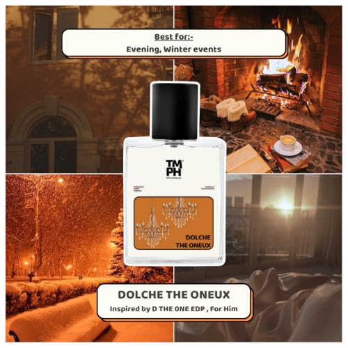 Image of TMPerfumehouse Dolche The Oneux EDP for Men | Spicy, Woody & Long Lasting Perfume Spray | Warmspicy, Amber & Tobacco Fragrance | Luxury Gift for Him | TMPH | 50ml
