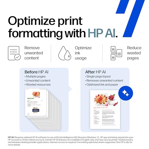 Image of HP OfficeJet Pro 9135 Wireless All-in-One Color Inkjet Printer, Print, Scan, Copy, Fax, ADF, Duplex Print /scan, Best-for-Office, 3 Month Trial of Instant Ink Included, AI-Capable (C2WM0A)