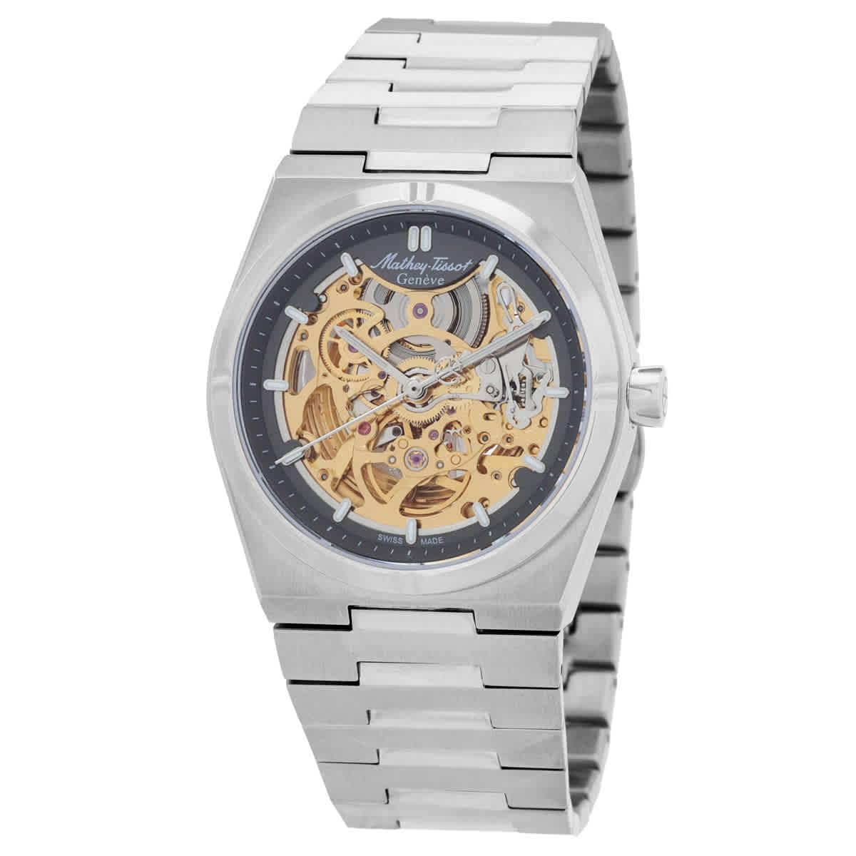 Mathey-Tissot Zeus Skeleton Automatic Grey Dial Men's Watch H118CFAS