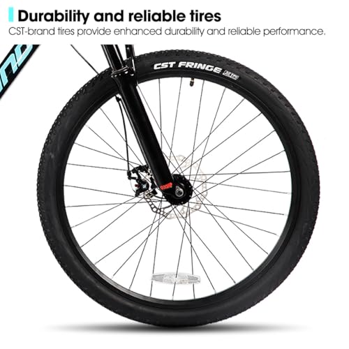 HILAND 26 Inch 27.5 Inch Mens Womens Mountain Bike, 21 Speed