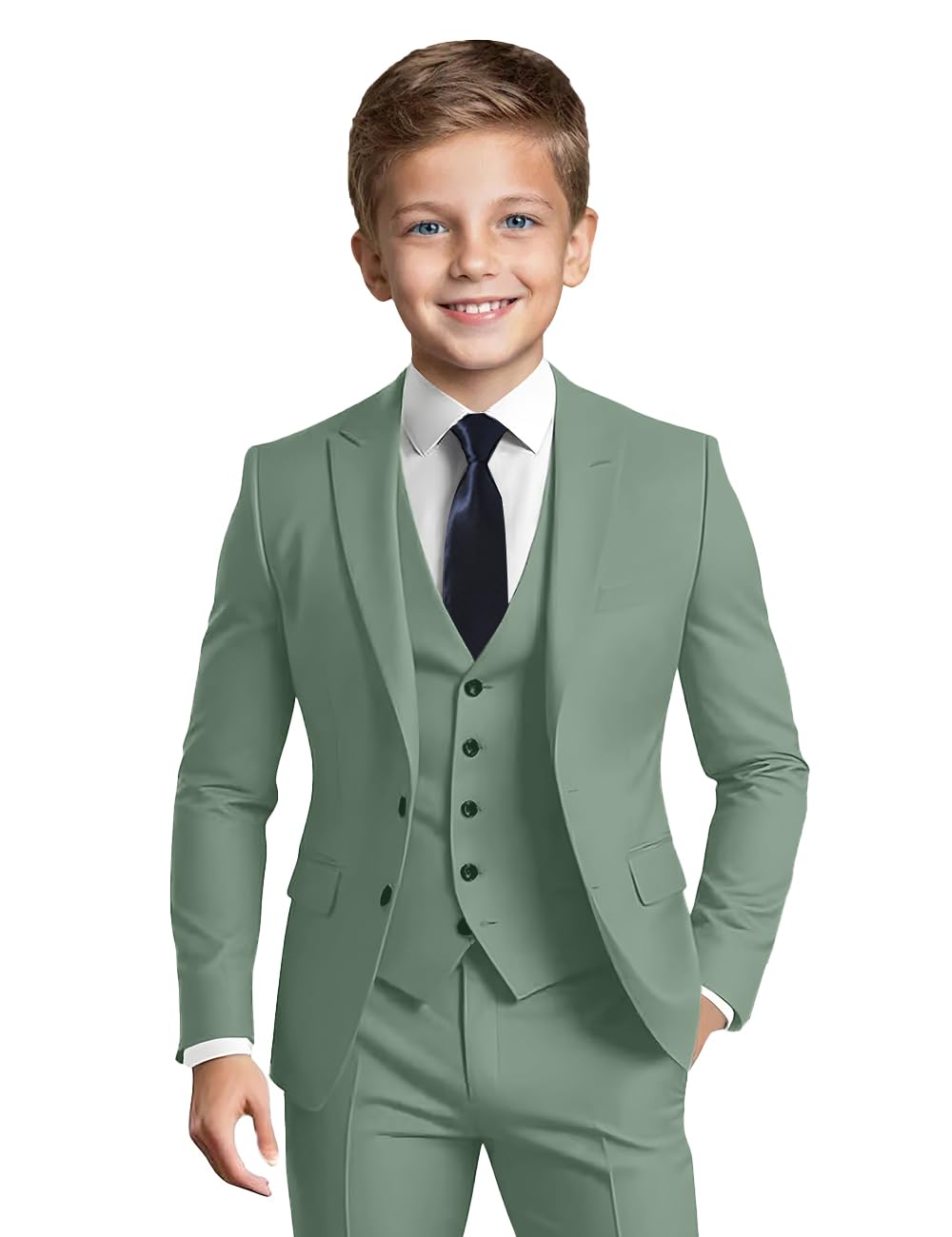 Formal Suit Set für Jungen schmale Passform Smoking Hochzeit Abschlussball