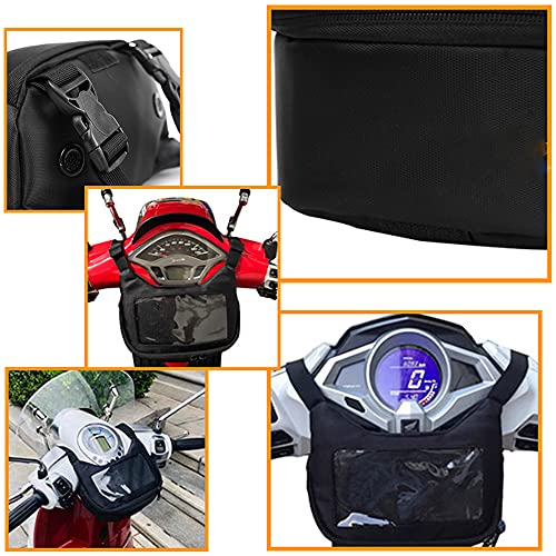 Alforjas universales para motocicleta Heinmo, bolsa impermeable para manillar con pantalla táctil para teléfono móvil, compatible con GTS, LX, LXV, Sprint, Primavera 50/125/250/300/300ie/250ie y scooter miniatura 6