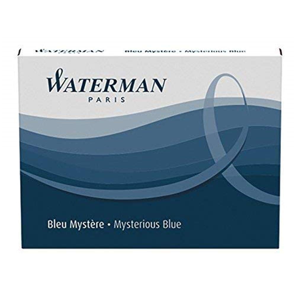 Waterman Large Capacity Blue/Black Ink Cartridge for Fountain Pen - Pack of 30