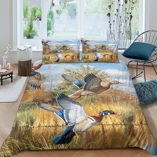 Housse de couette imprimée 3D nature au toucher microfibre ultra doux - 2