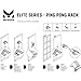 IRON AMERICAN Elite Ping Pong and Table Tennis Storage Rack, MADE in USA - 1.375 Inch Slot for Balls and 3.25 Inch Slot for Paddles, Ping Pong Ball Holder, Hardware Included