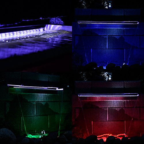 Köhko Waterval Alberta 60 cm van roestvrij staal (15-150 cm) mat Aquafall waterspel waterstroom - Image 8
