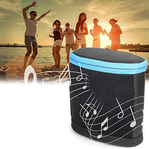 Case for Bose SoundLink Color Speaker II and Bose SoundLink Color Speaker, Portable Sound Through Design, Tailor Made and Easy to go Carabiner, Light Weight (Black with Blue Zip)