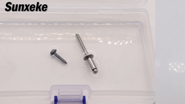 Image of 280pcs 304 Stainless Steel Pop Rivets Assortment Kit,7 Sizes Stainless Rivets 1 /8 5 /32 3 /16inch Assorted Blind Rivets,Used for DIY Home Use, Connecting Plastics, Wood, Handles and Laminates