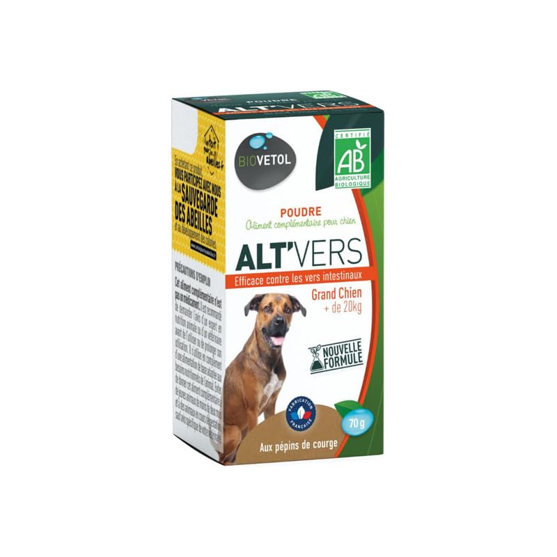 Alt'vers Poudre pour Grand Chien + de 20kg 70gr