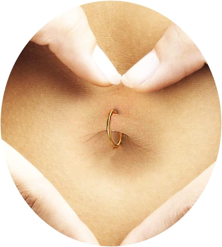 ALOME PIERCINGS Belly Button Hoops