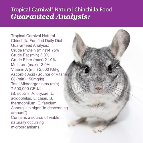 Alimento Tropical Carnival Brown's para Chinchilla 6lb + Snack 3.5oz miniatura 4