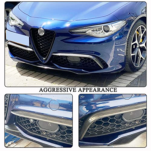 Cubierta de fibra de carbono para luz antiniebla Alfa Romeo Giulia miniatura 2