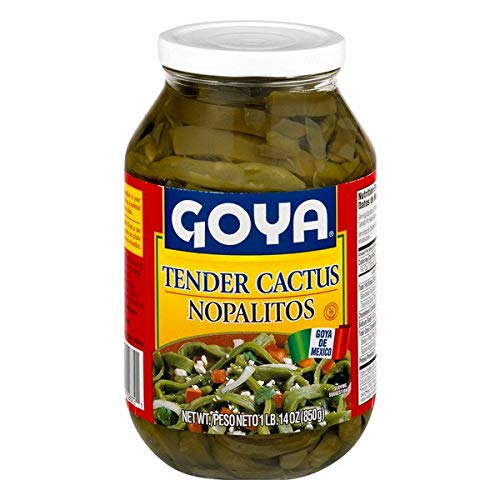 Goya Tender Cactus (Nopalitos) 2 Glass Jars 30oz each