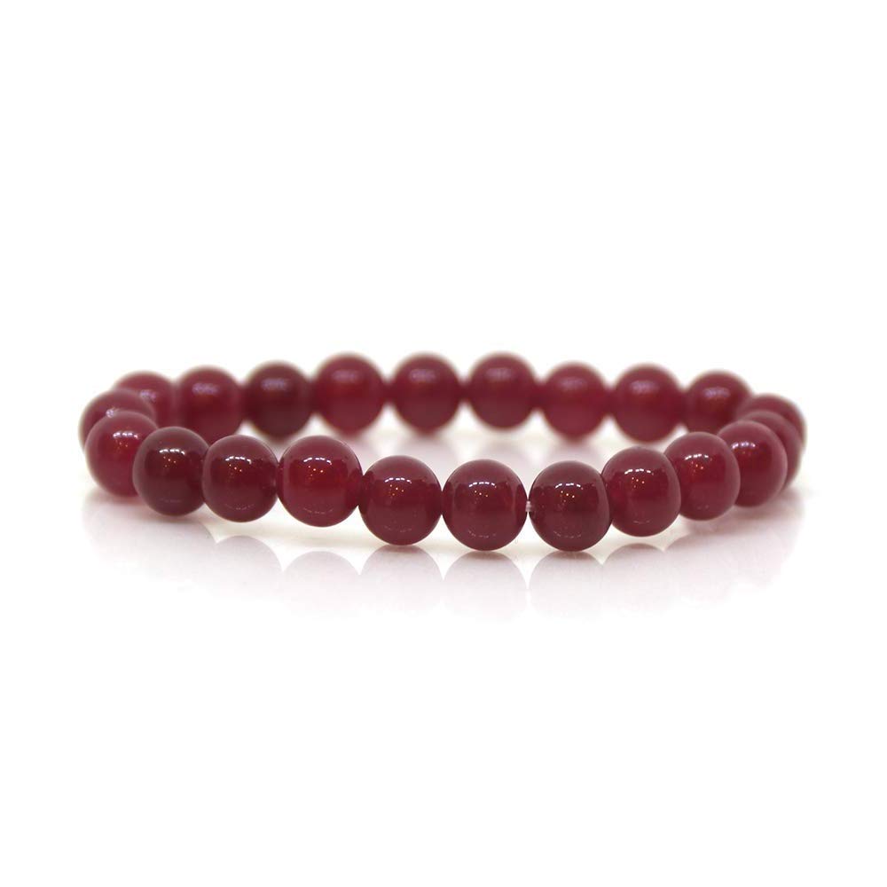Marka Jewelry Ruby Jade Gemstone Bracelet Round Loose Beads 8mm (B08KXW88N5) Amazon Price History, Amazon Price Tracker