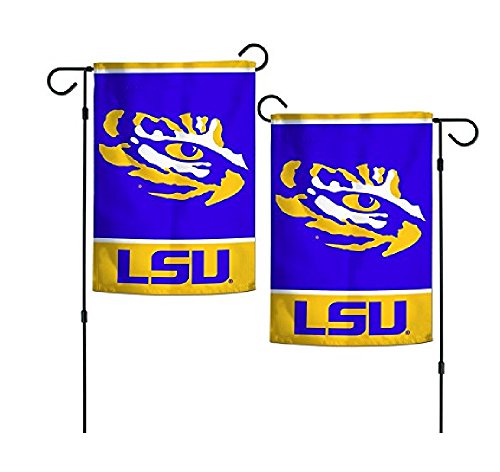 Drapeau de jardin LSU Tigers lisible double face Wincraft logo NCAA 31x45