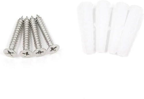 Miniatura 3 de Antrader Abrazadera de soporte de tubo, soporte de tubo de montaje en pared de acero inoxidable, correas de tubo ajustables para tubo de 0.748 in de