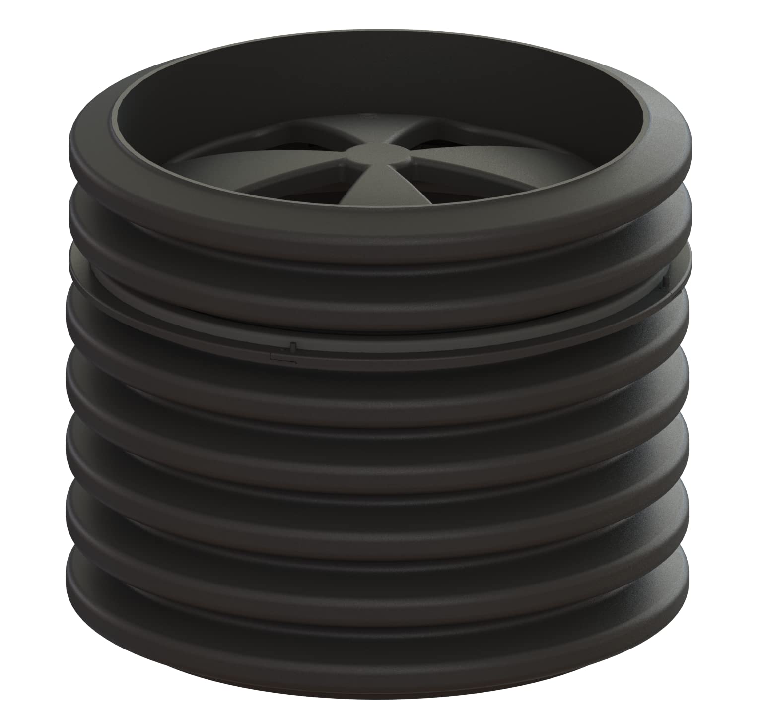 Aero-Stream Corrugated Pipe, 23.5" ID x 22" Tall with Safety Barrier