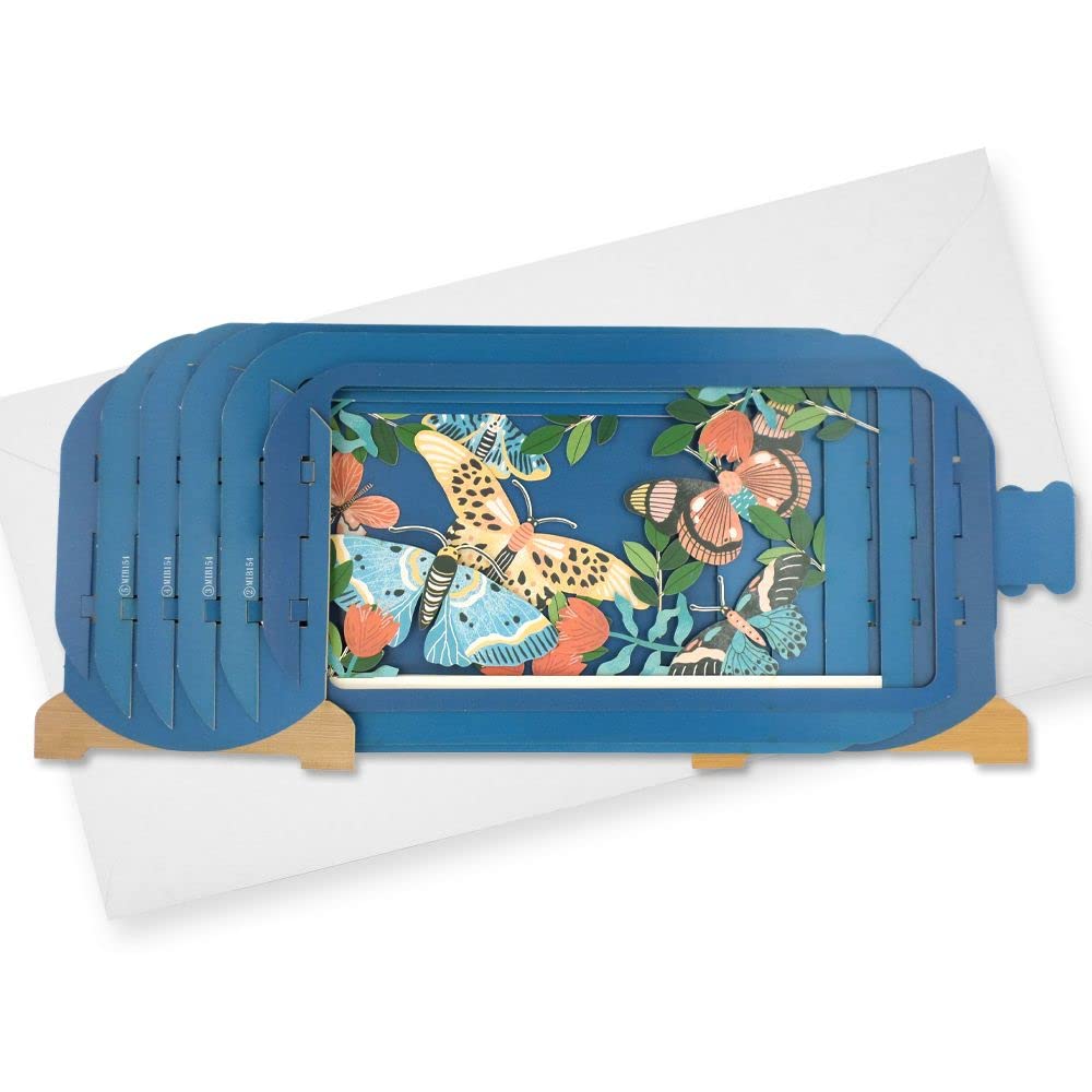 Alljoy Design Message in A Bottle Butterflies Pop Up Any Occasion Greeting Card by Alljoy Cards MIB154 - Image 2
