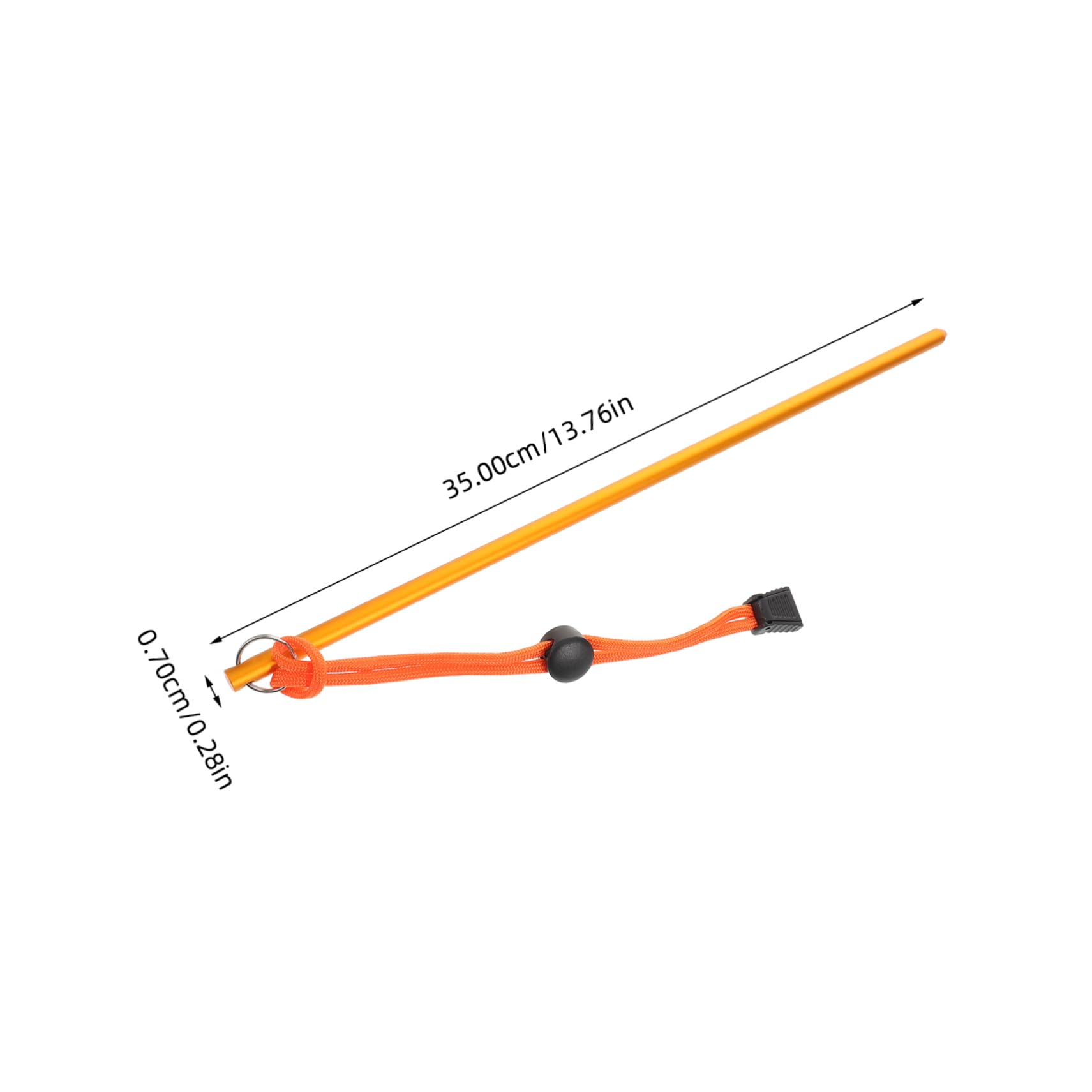 Anneome Dive Stick for Scuba Divers Aluminum Alloy Diving Rod Bottle Knocker Underwater Pointer Compact Safety Gear