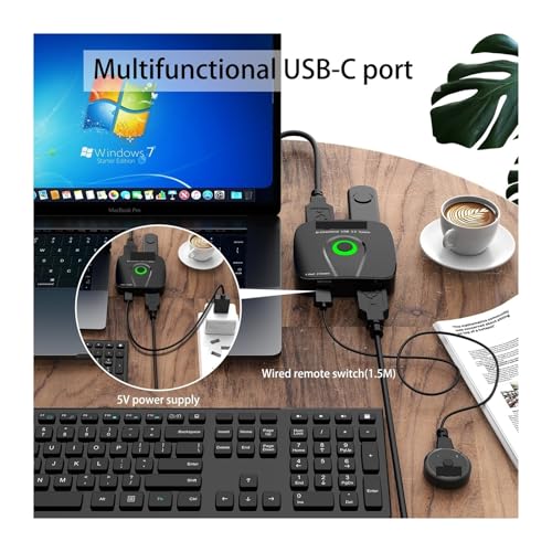 Evite cables sueltos con este selector USB 3.0 de dos entradas para ratón 8