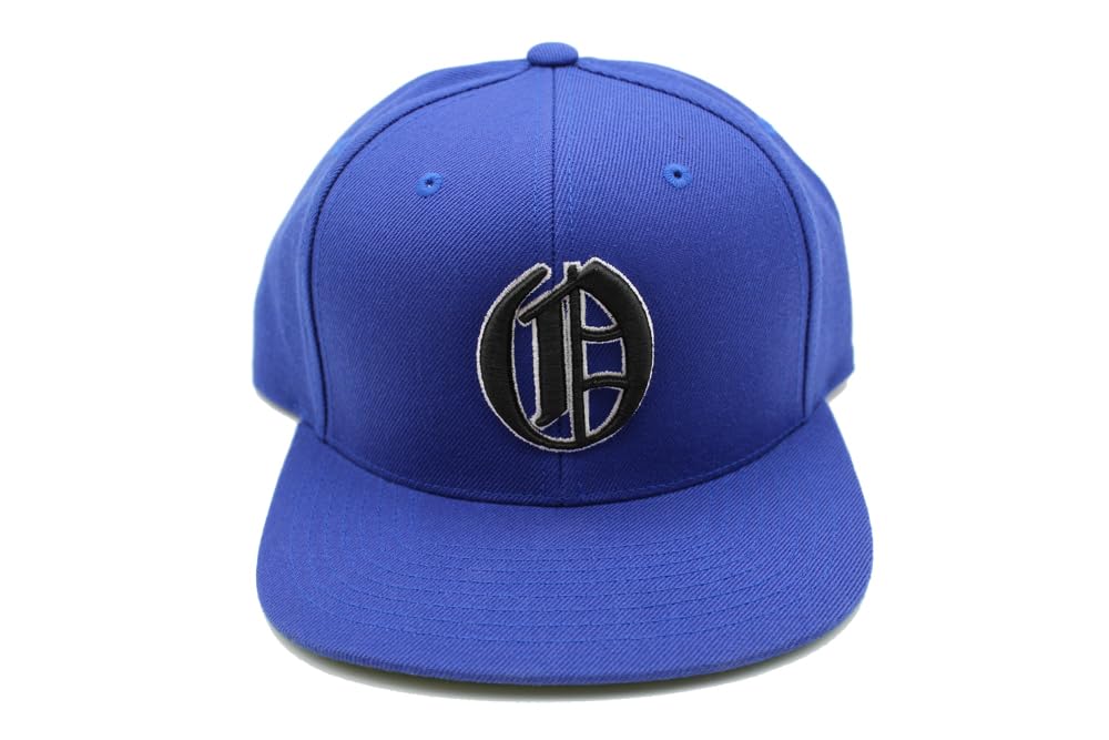 Unisex Old English Letter O Royal Blue Snapback Hat