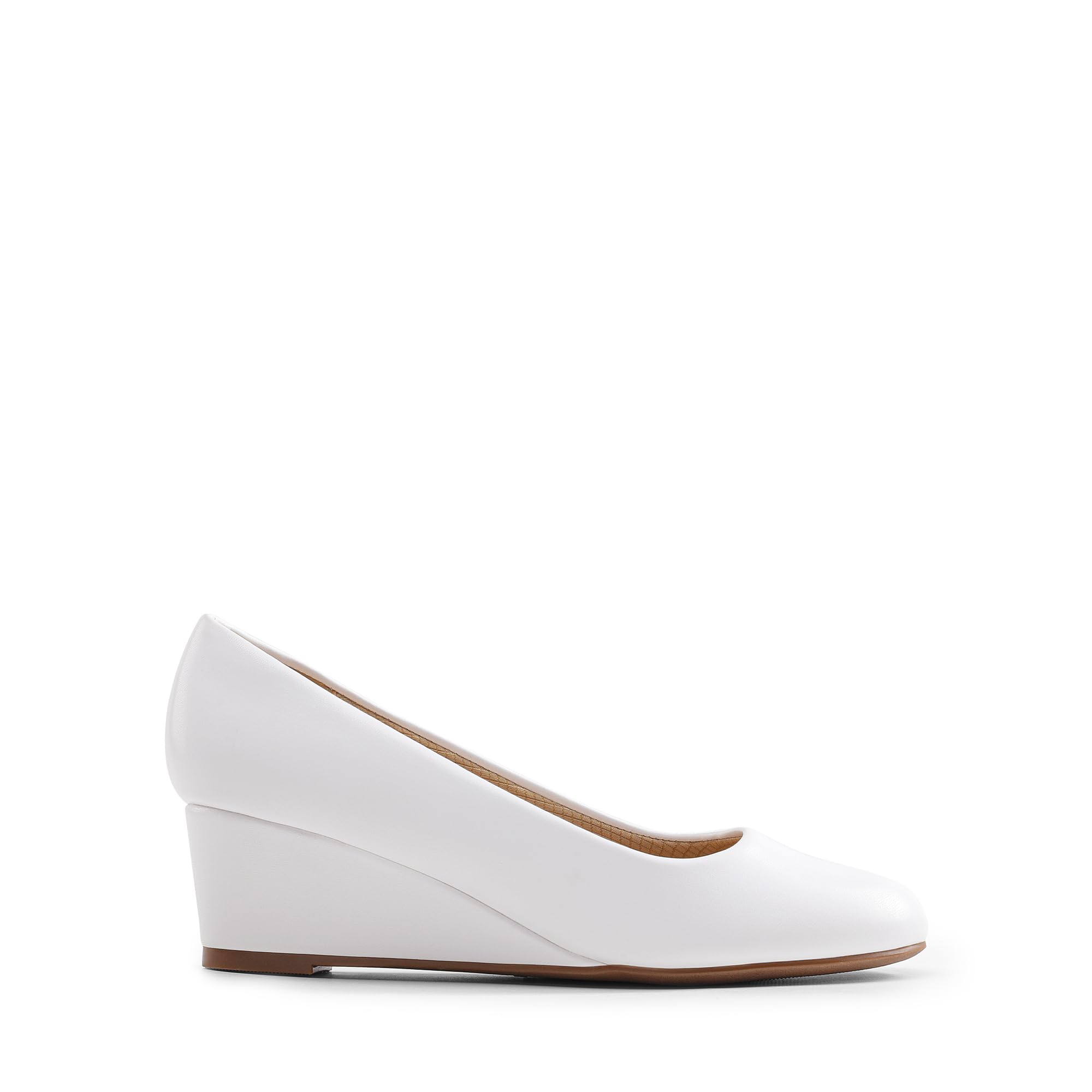 DREAM PAIRS Zapatos de tacón bajo mujer punta redonda cómodos trabajo boda