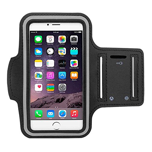 OcioDual Sportarmband Handy Tasche 140x67mm Gymnastik Neoprene für Smartphones Schwarz Handytasche Sport Armband Band Bracelet OcioDual Sportarmband Handy Tasche 140x67mm Gymnastik Neoprene für Smartphones Schwarz Handytasche Sport Armband Band Bracelet