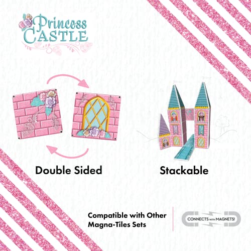 Createon Magna-Tiles Structure Building Set For Kids, Princess Castle Magnetic Tiles, Magnetic Building Toys, Stem Toys For Boys And Girls, Ages 3+, 53 Pieces #TOP2