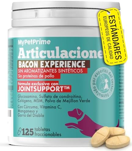 MyPetPrime Articulaciones Perros 125 Comprimidos Nueva Fórmula Jo...