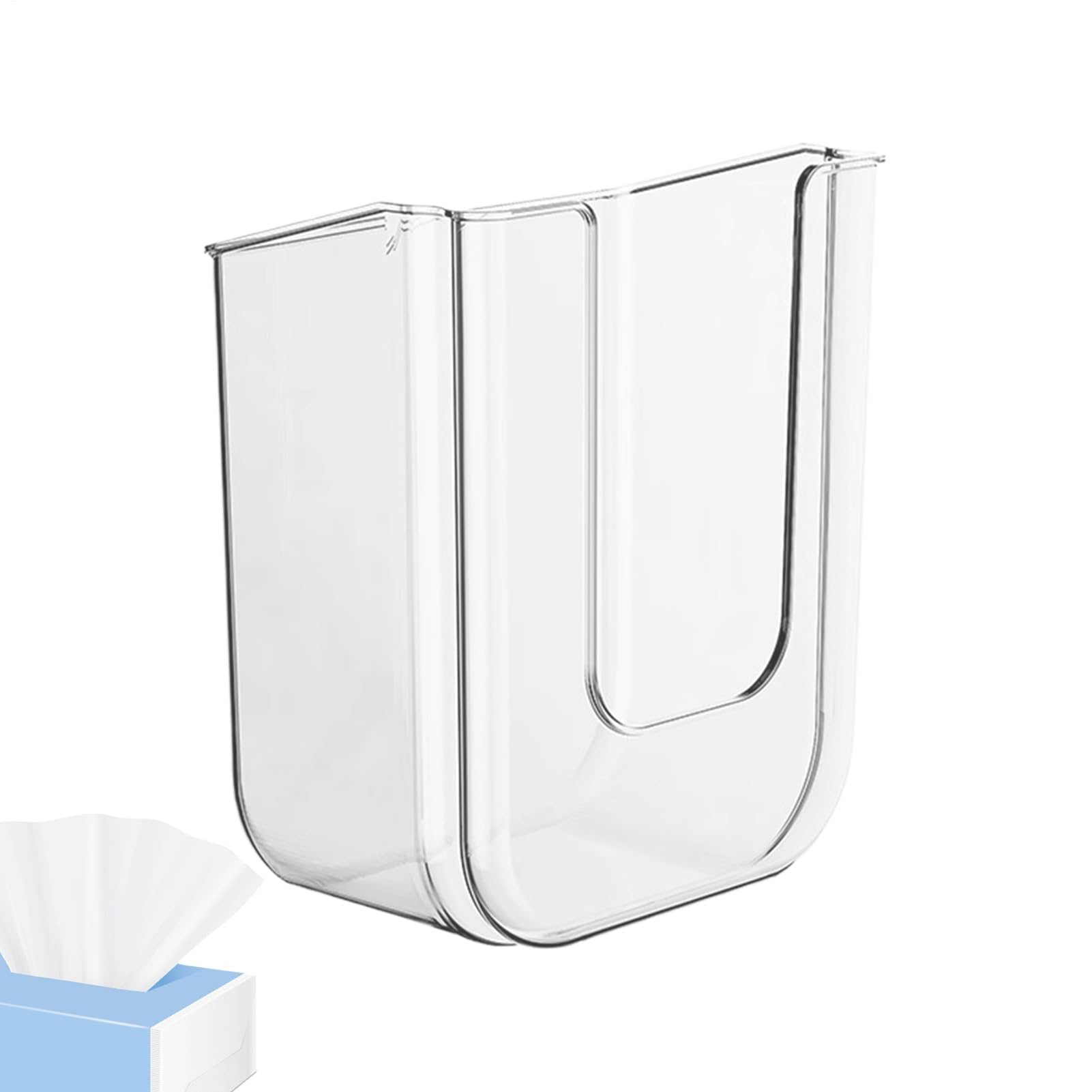 Liakyunf Flushable Wipes Dispenser | Wipes Holder Organizer Box Storage Container Wall Mounted | Tissue Refillable Dispenser for Toilet Family Bedroom Home Kitchen Bathroom Use
