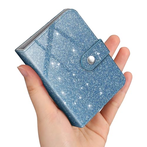 Fintie Mini álbum de fotos para películas de 2 x 3 pulgadas – 52 bolsillos pequeños álbumes para Fujifilm Instax Mini cámara instantánea/Polaroid Hi-Print, soporte para tarjetas de fotos Kpop, color