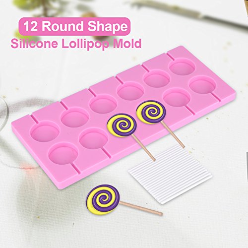 Silicone Round Lollipop Stampo Campo Candy