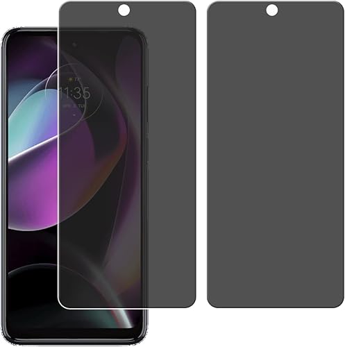 Paquete de 2 protectores de pantalla de privacidad diseñados para Motorola G 5G 2022, vidrio templado de privacidad antiespía para Motorola Moto G