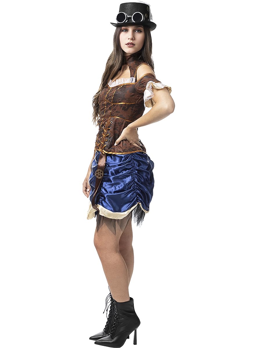 Funidelia | Costume Steampunk corto da per donna Originali & Divertenti, Western, Film e Cinema - Costume per Adulto e accessori per Feste, Carnevale e Halloween - Porpora