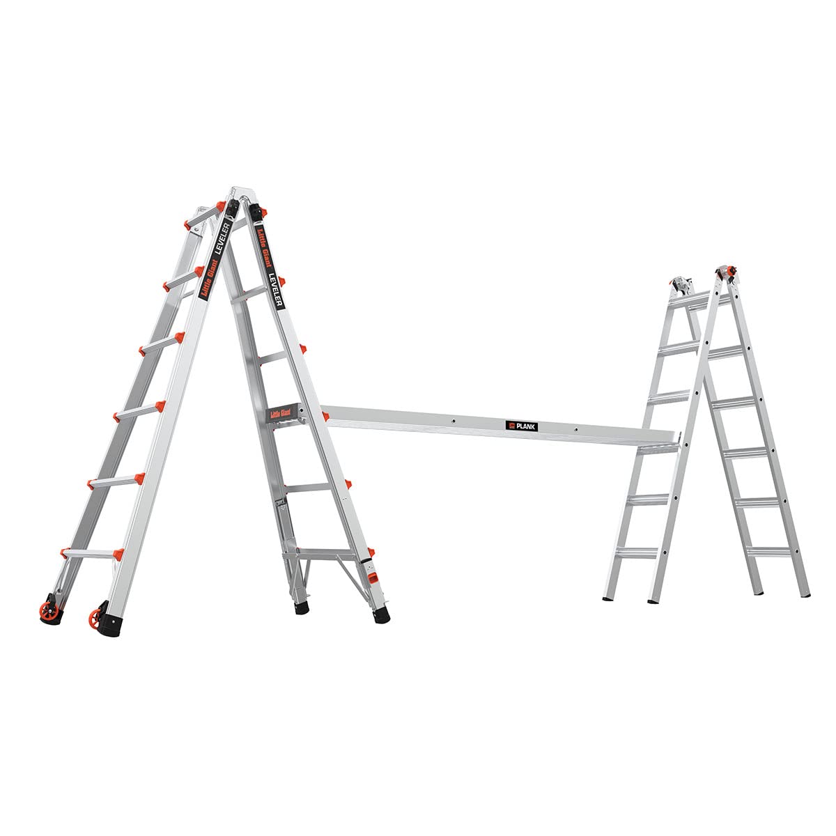 Leveler Échelle extensible en aluminium avec niveaux à cliquet (M26 4 x 6 marches)