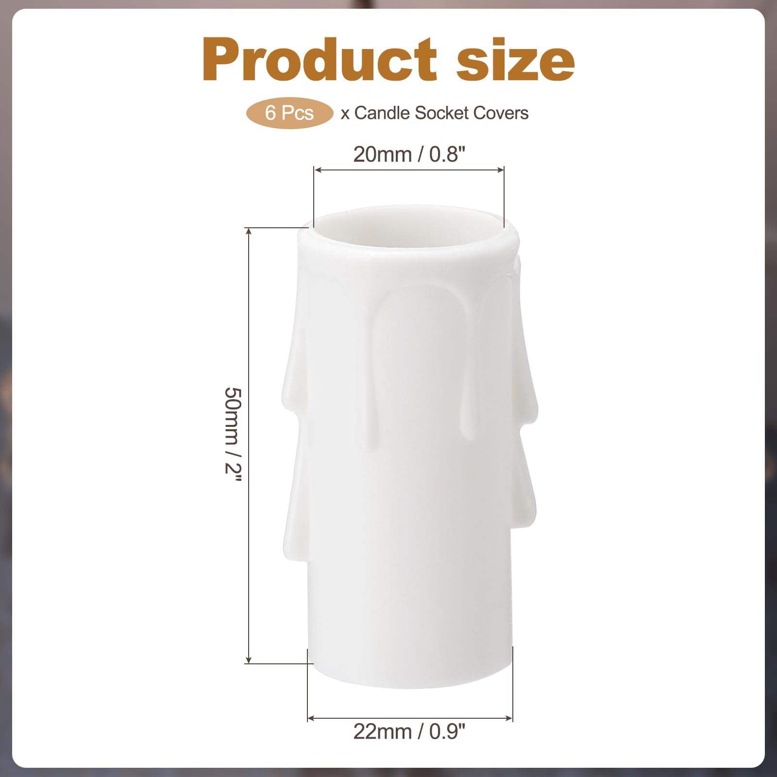 PATIKIL 2 Inch Tall Candle Covers Sleeves - Image 2