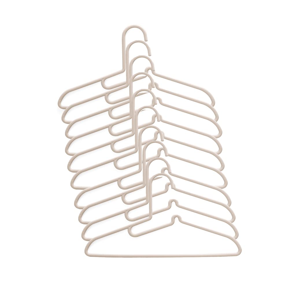 TXGJWRA Space Saving Coat Hangers Strong Plastic Clothes Hangers Durable Hanger for Clothes Space Saving Non-Slip Hanger 10 Pack Hangers Coat,C
