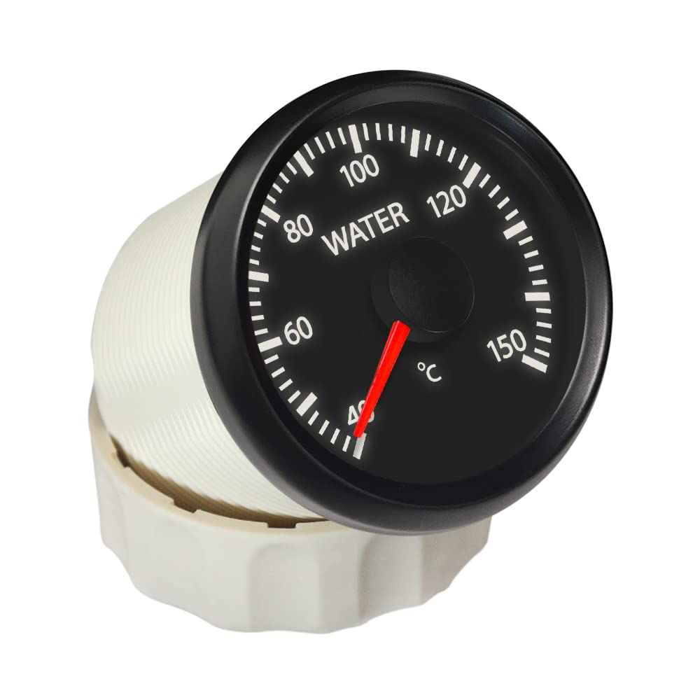 ELING 52mm WiFi Wassertemperaturanzeige 40-150℃ Temperaturmesser für Auto LKW RV 12V 24V mit Hintergrundbeleuchtung