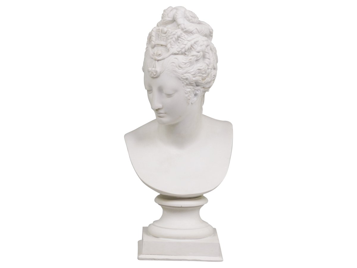 Busto blanco rústico Chic Antique de estilo vintage francés para decoración
